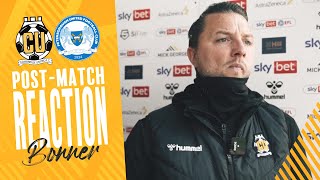 Cambridge United 20 Peterborough United  Mark Bonner Reaction [upl. by Etsyrk]