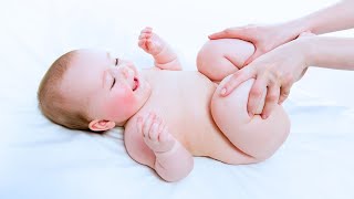 INFANT GAS RELIEF How to Treat and Prevent a Bloated Baby Belly [upl. by Gnay]