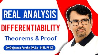 Real Analysis  Differentiability  Theorems amp Proofs [upl. by Gianina454]