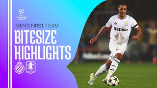 BITESIZE HIGHLIGHTS  Club Brugge v Aston Villa [upl. by Gascony76]