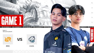 RRQ HOSHI vs EVOS GLORY  Regular Season Week 3 Day 2  Game 1  MPLIDS13 [upl. by Melva10]