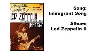 Led Zeppelin  Immigrant Song Jimmy Page Guitar Lesson Upload 349 [upl. by Dorwin]