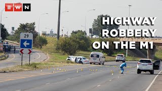 HIGHWAY ROBBERY 2 suspects killed 4 escape after M1 robbery in JHB [upl. by Gavini]