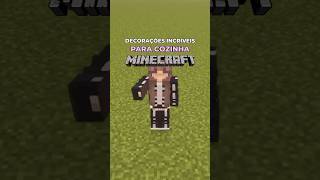 DECORAÇÕES INCRÍVEIS PARA COZINHA NO MINECRAFT [upl. by Sirovat]