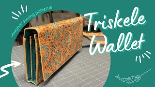 SewGnar Sewing Patterns Triskele Wallet  full updated construction video [upl. by Eimaj]