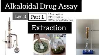 Lec 3 Part 1Alkaloidal Drug Assay  Extraction of Alkaloid  UrduHindi detail  PharmD [upl. by Euqinobe88]