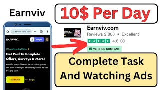 earnviv review  complete task and earn money  get paid to watch ads [upl. by Millda980]