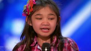 9 year old girl surprises singing quotRise upquot in Americas Got Talent [upl. by Lawrenson]