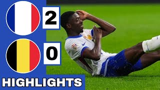 🔵France vs Belgium 20 Extended HIGHLIGHTS  UEFA Nations League [upl. by Kcirederf]