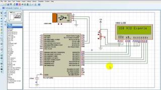 PIC18F4550 USB HID Example Proteus Simulation [upl. by Ettari]