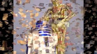 C3PO amp R2D2 ☆ sleigh ride star wars christmas edition【HD】 [upl. by Aigroeg863]