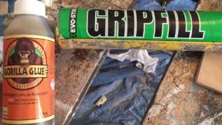 Gorilla glue rigid foam insulation on attic door [upl. by Maillw]