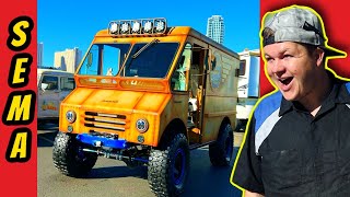 I Built the Most INSANE Bread Van EVER But Crashed It Right Before SEMA [upl. by Thedrick]