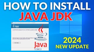 How to install Java JDK 22 on Windows 10  2024 Update [upl. by Isbella120]