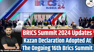 BRICS Summit 2024 Updates Kazan Declaration Adopted At The Ongoing 16th Summit [upl. by Juley]