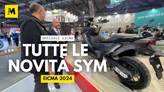 SYM novità scooter 2025 tutta la gamma a EICMA 2024 [upl. by Cristiano]