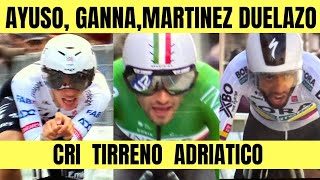 RESUMEN ETAPA 1 TIRRENO ADRIATICO 2024 Juan AYUSO Filipo GANNA Daniel F MARTINEZ TREMENDO DUELO [upl. by Ellirehs]