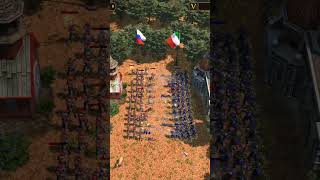 Bersagliere vs All skirmisher type unit part 5  Russian Strelet aoe3 aoe3de [upl. by Hindorff]