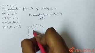 The molecular formula of urotropine is  CLASS 12  ALDEHYDESKETONES AND CARBOXYLIC ACIDS  CH [upl. by Tammany]