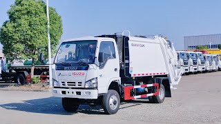 ISUZU 44 NKR 600P garbage compactor truck [upl. by Ahsoym]