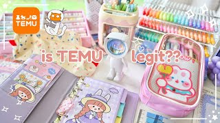 Testing viral aesthetic TEMU stationery TEMU is a scam [upl. by Schifra739]