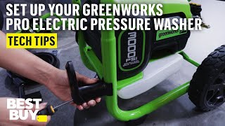 How to Set Up the Greenworks Pro Electric Pressure Washer [upl. by Allimak]