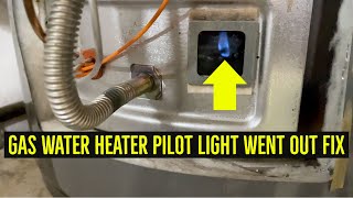 Rheem Gas Water Heater Pilot Light Went Out Fix [upl. by Htebasil]