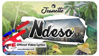 Jeanette  Ndeso Official Video Lyrics [upl. by Akirat]