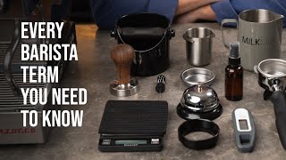 Beginner barista terminology Part 1  Machines grinders and tools [upl. by Llerrom]