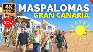 MASPALOMAS Gran Canaria December 2023 🔴Costa Meloneras to Seaside Palm Beach Hotel [upl. by Eedahs]