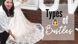 Different Types of Bustles for Wedding Dress [upl. by Vrablik]