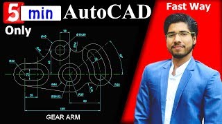 AutoCAD 2D FASTEST  MECHANICAL DRAWING  BEST METHOD  TUTORIAL [upl. by Negaem]