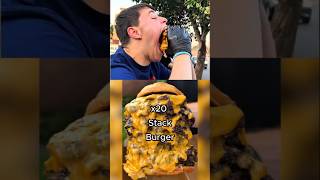 Worlds LARGEST MOUTH Gape 🤯 Issac Johnson Record Burger Stack Challenge [upl. by Kloman]