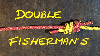 How to Tie the Double Fishermans Bend or the Double Fishermans Knot or the Grapevine Knot [upl. by Nivets]