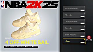 Jordan 4 “OffWhite Sail”  NBA 2K25  Shoe Creator [upl. by Anairam518]