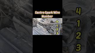 Santro xing spark plug wire numbers 🔢 shorts youtubeshorts hyundai santro car [upl. by Sitoiganap]