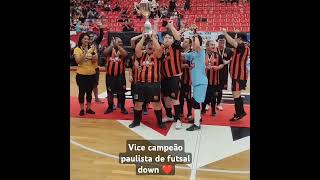 Equipe da baixada santista é vicecampeã paulista de futsal down futsal futbol futebol [upl. by Phoebe]