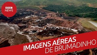 Imagens aéreas da tragédia em Brumadinho [upl. by Urbani]