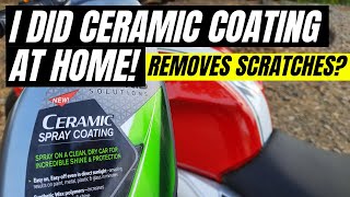 I DID CERAMIC COATING AT HOME HOW TO APPLY BEST CERAMIC COAT ON CAR amp BIKE SHINE TURTLE WAX HYBRID [upl. by Halie]