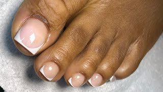 Acrylic Toe refill x Frenchtip Toes [upl. by Saraann]