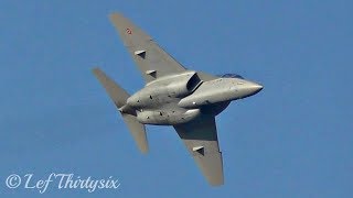 HD Aermacchi T346 Italian Air Force  Lecce Airshow 2017 Full Display [upl. by Ahsekal]