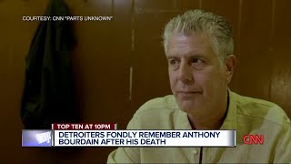 Detroiters fondly remember Anthony Bourdain after his death [upl. by Maya]