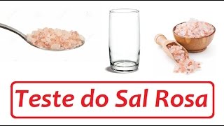 Cuidado  Teste o Sal Rosa do Himalaia para saber se é verdadeiro ou falso [upl. by Eiramaneet]