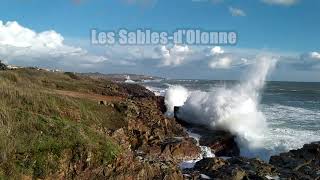 Marées déquinoxe 2024 au Sables d Olonne [upl. by Binette]