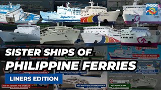 SHIP FEATURE  Sister Ships of Philippine Ferries WGampA NN Sulpicio Lines William Lines Gothong [upl. by Heppman]