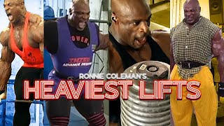 Ronnie Coleman HEAVIEST Lifts EVER  Compilation [upl. by Atekihc]