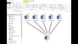 How to Merge MS Word Files Into One Document Easy [upl. by Nannahs]