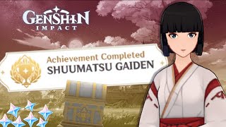 SHUUMATSU GAIDEN Hidden Achievement amp Hidden World Quest  Genshin Impact [upl. by Ynattirb]