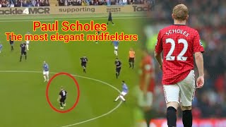 Paul Scholes ● The most elegant midfielders Skills amp Goals [upl. by Edyaw]