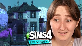 Building a scary house using ONLY The Sims 4 Life amp Death [upl. by Assed722]